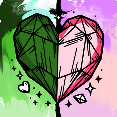 crystal heart