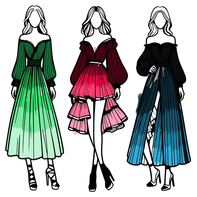 fashion models dresses