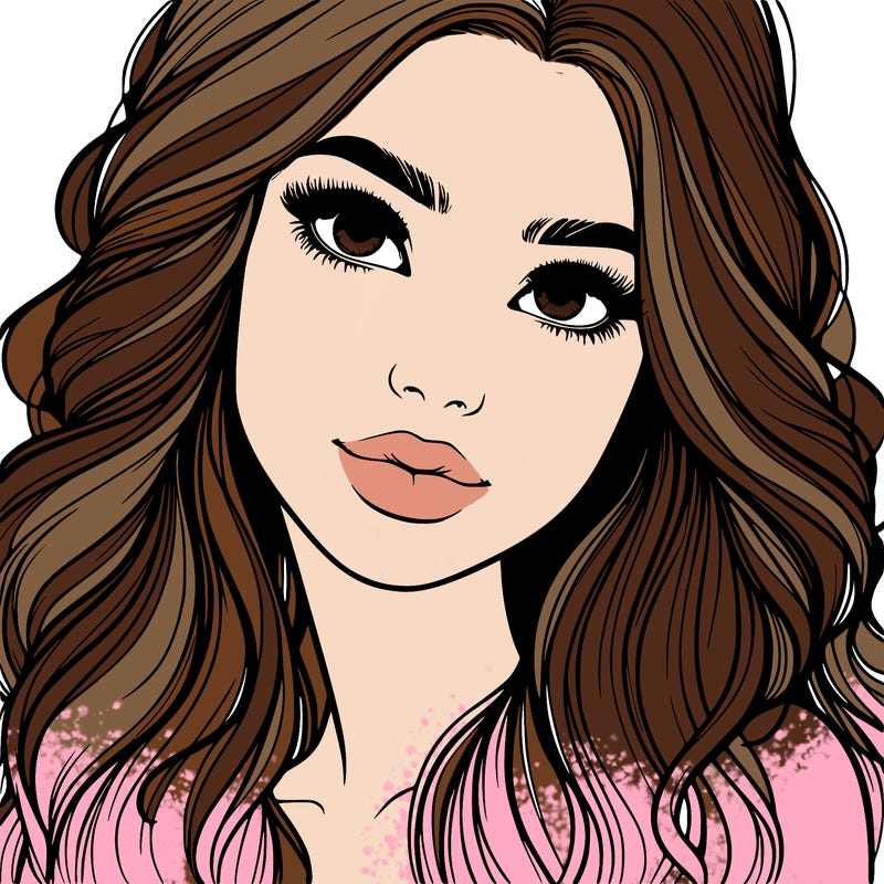 beautiful realistic girl