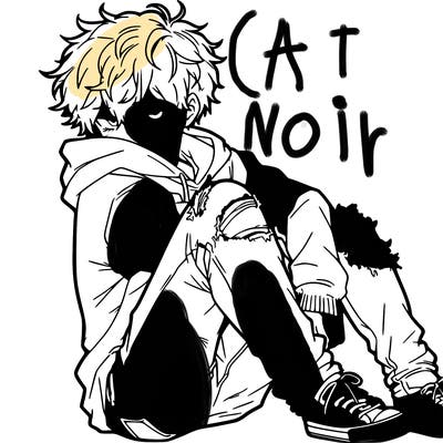 a male hoddie ripped jeans messy hair anime