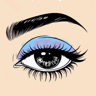 eye closed realistic