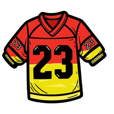 jersey with 23 on back