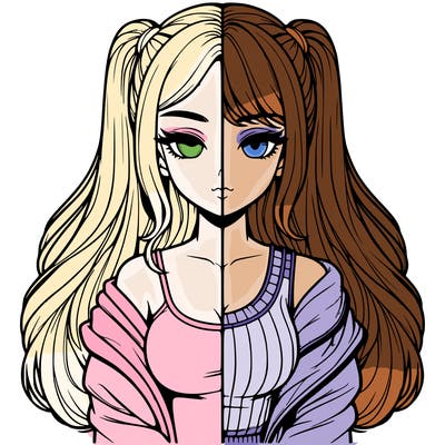 realistic girl split