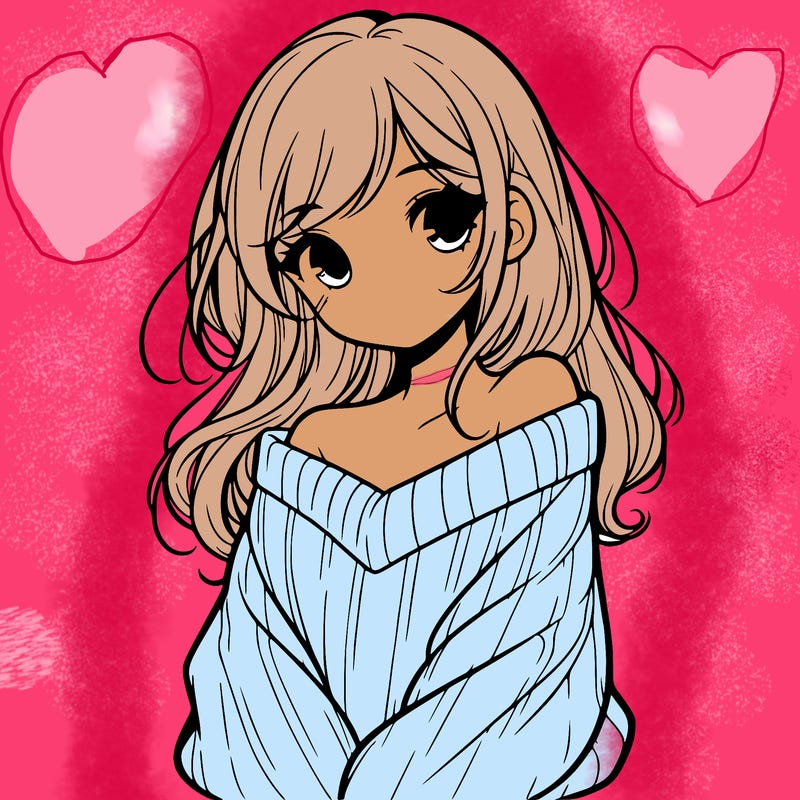 shy pretty girl wearing a sweater that is falling off one shoulder portrait