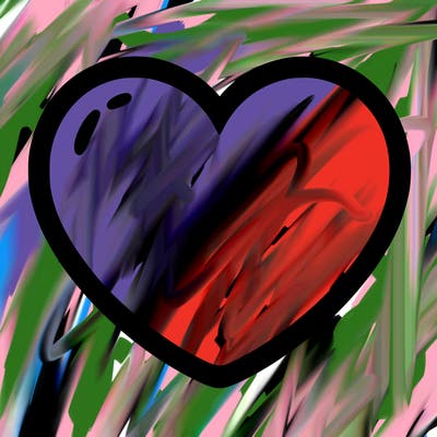 a blank heart