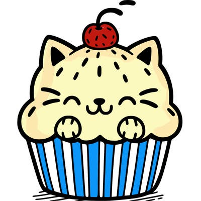 cat cupcake