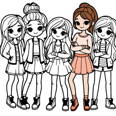 group of girls