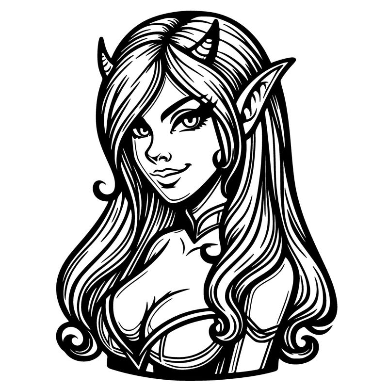 realistic female devil