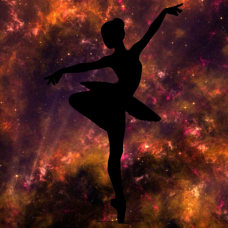 realistic person doing ballet