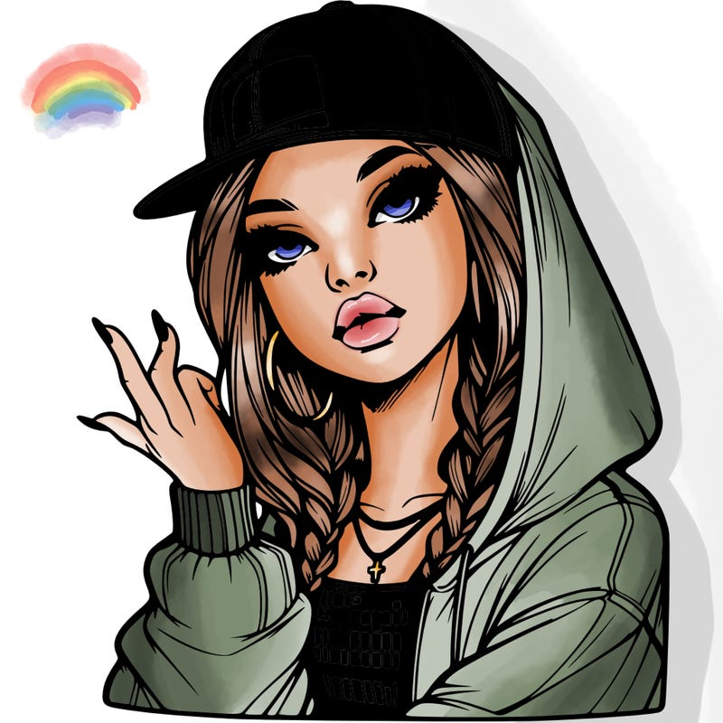 realistic hip hop girl