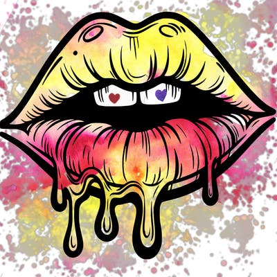 lips that look realistic and drip