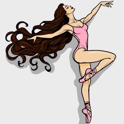 realistic woman dancer