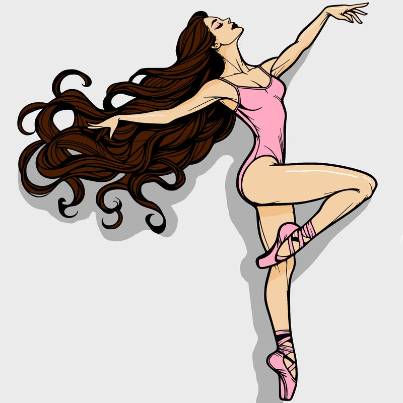 realistic woman dancer