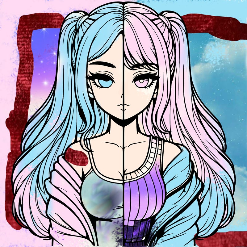 realistic girl split