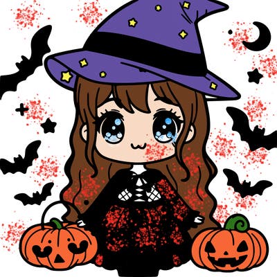fille de halloween