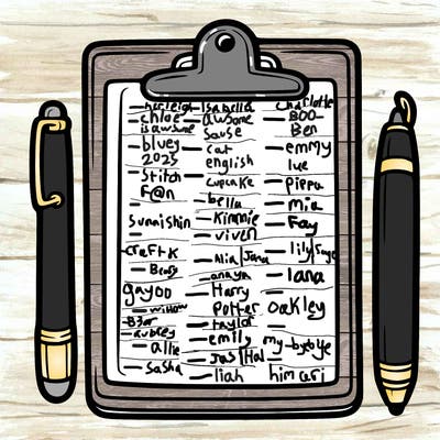 blank clip board with pen