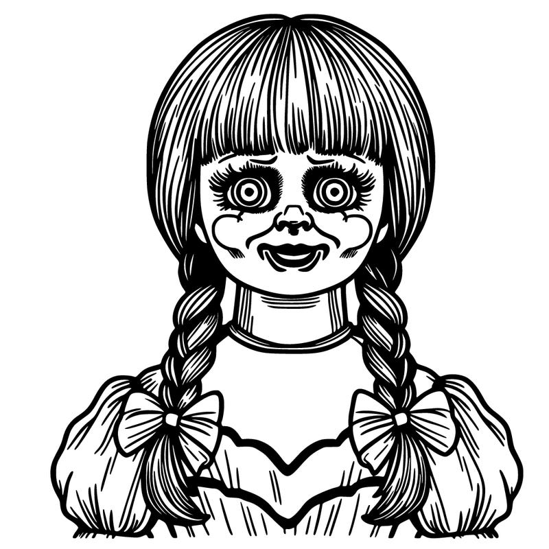 annabelle creepy doll adult