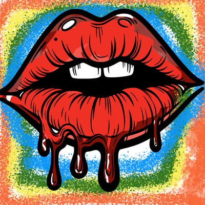 lips that look realistic and drip