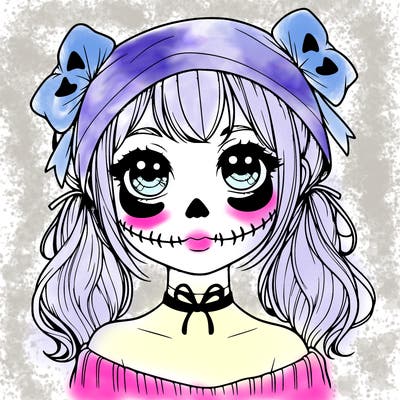 realistic girl halloween