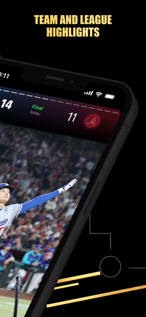 Recapp Sports Highlights - Recapp app interface displaying baseball highlights and game scores
