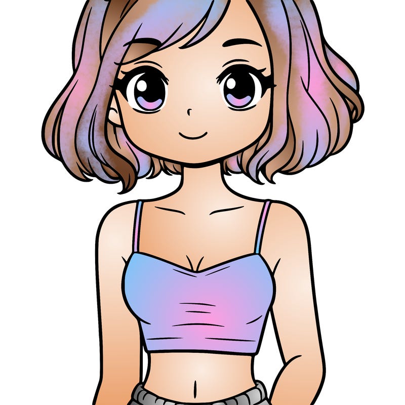 girl with crop top