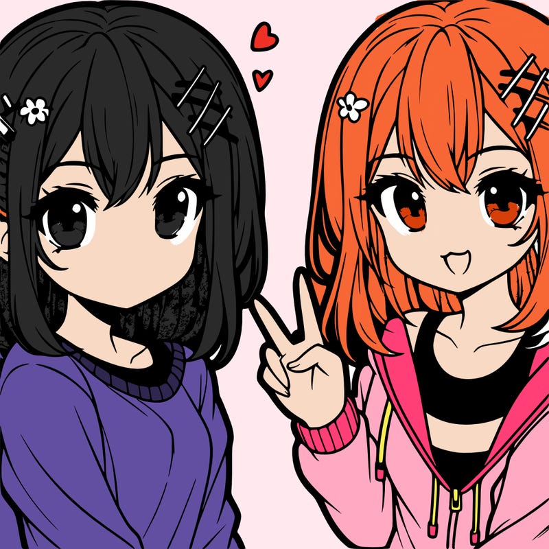 cute anime teen girl