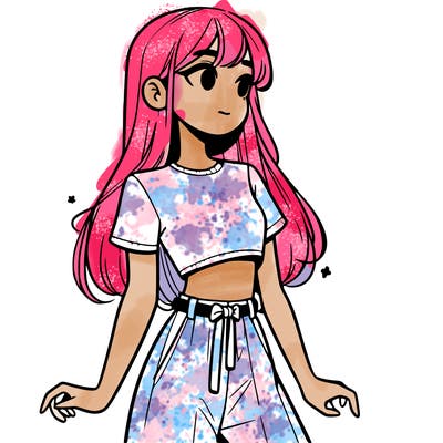 girl in a cute crop top