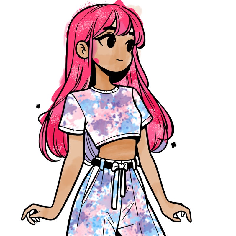 girl in a cute crop top