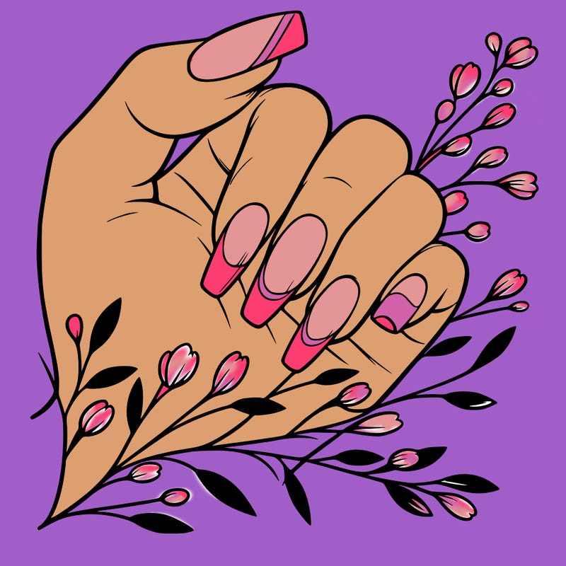 nails with french tip