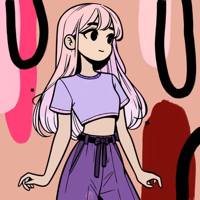 girl in a cute crop top