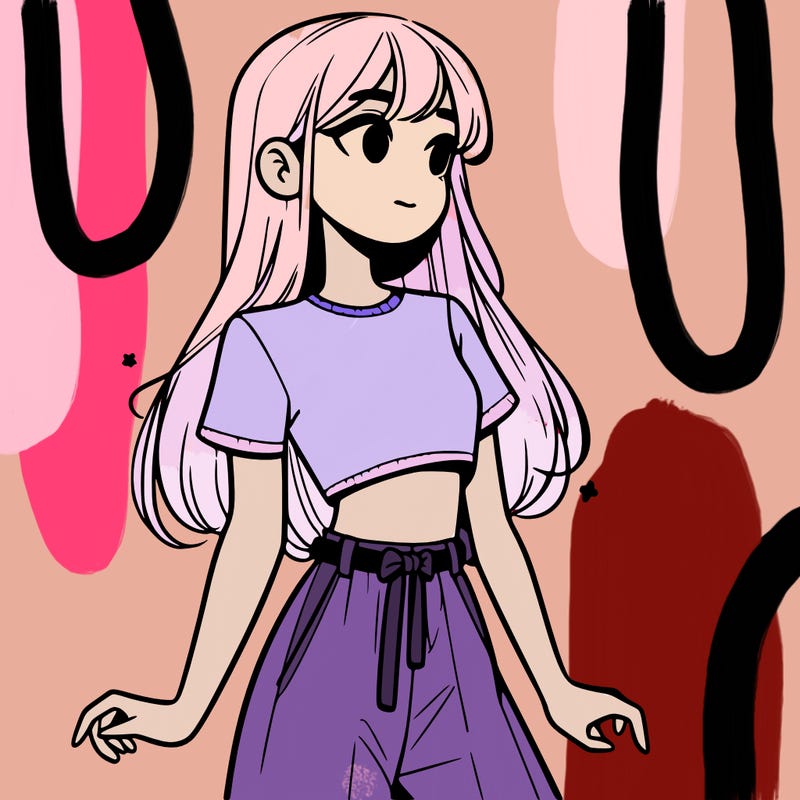 girl in a cute crop top