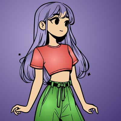 girl in a cute crop top