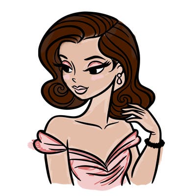 an elegant woman