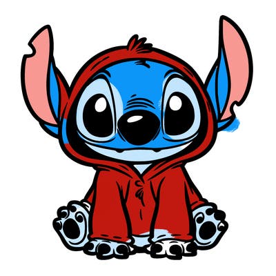 stitch in a dog costume