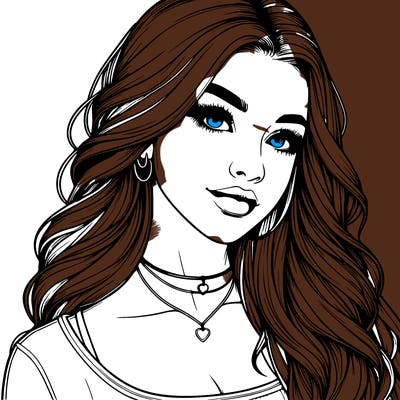 detailed realistic girl