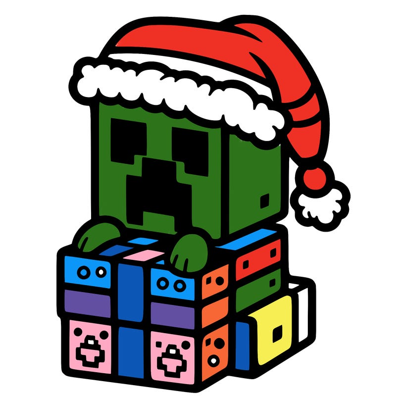 christmas minecraft creeper