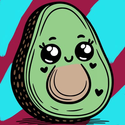 smiling avacado
