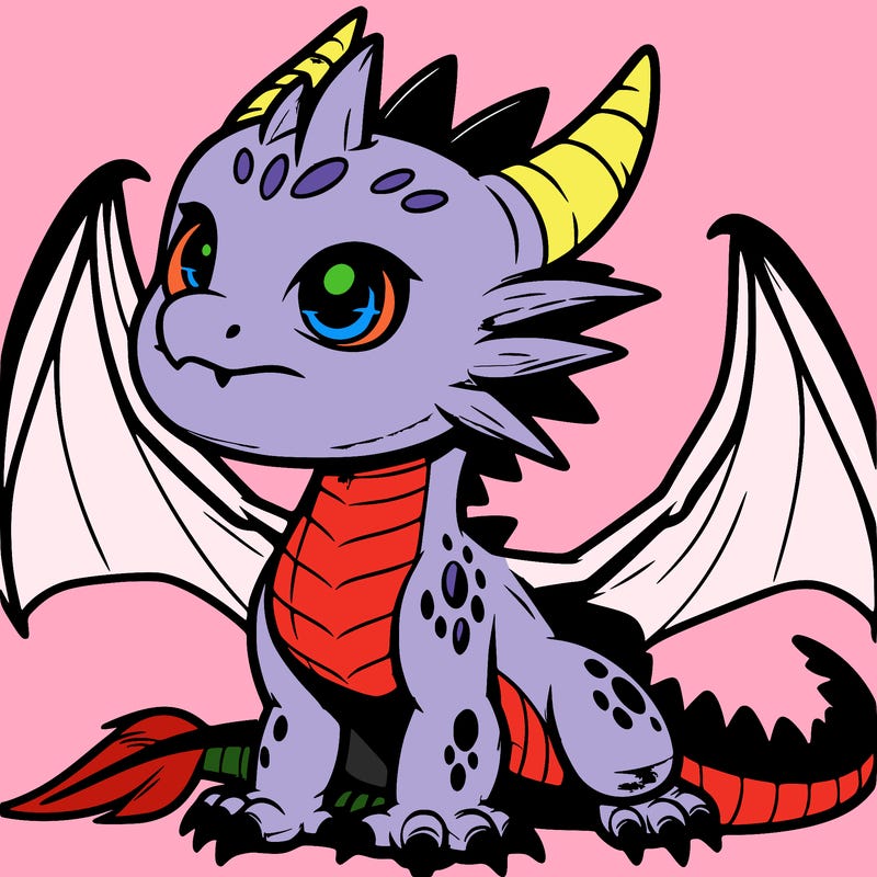 fierce baby night dragon