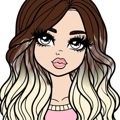 girl with long hair lucious lips