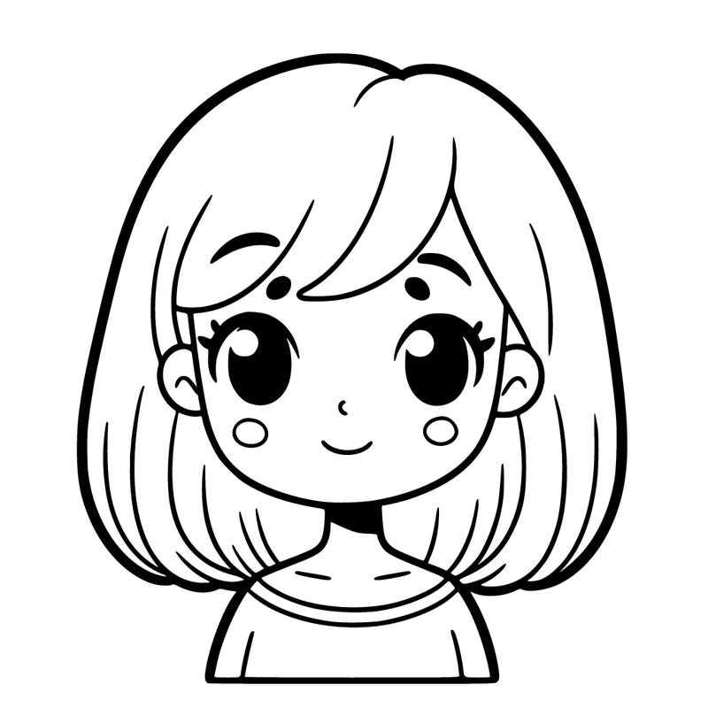 girl with medium hair