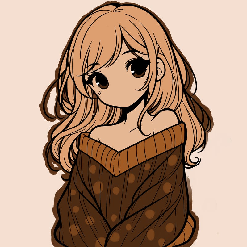 shy pretty girl wearing a sweater that is falling off one shoulder portrait