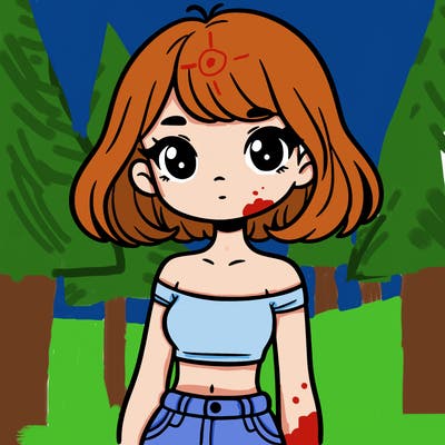 girl in a cute crop top