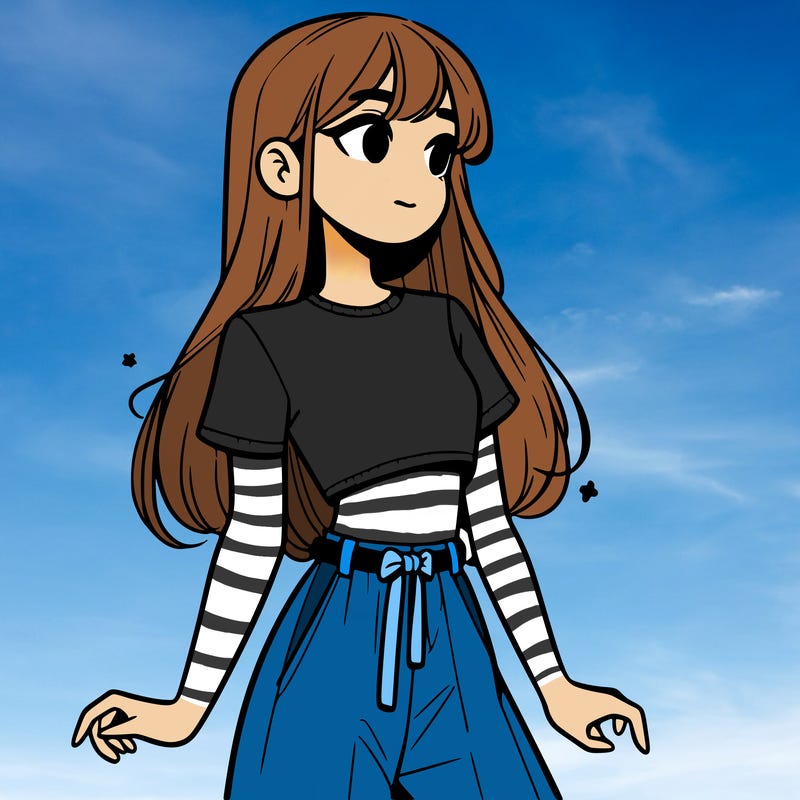 girl in a cute crop top