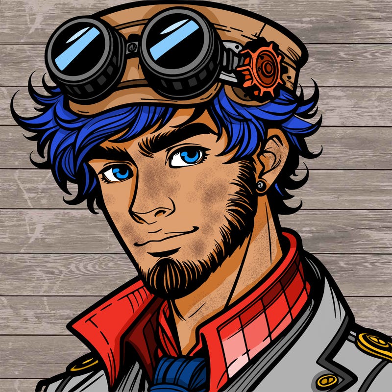 steampunk young adult male