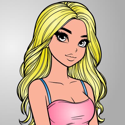 realistic pretty girl