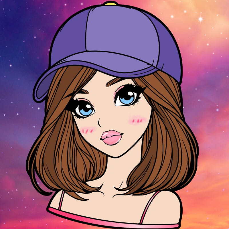 semi realism beautiful girl wearing cap