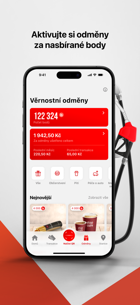 Mobile screen of ORLEN app showing loyalty reward points and savings details