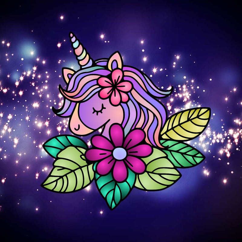 flower unicorn horn