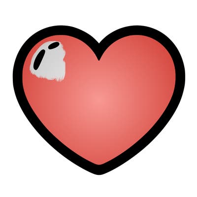 a blank heart