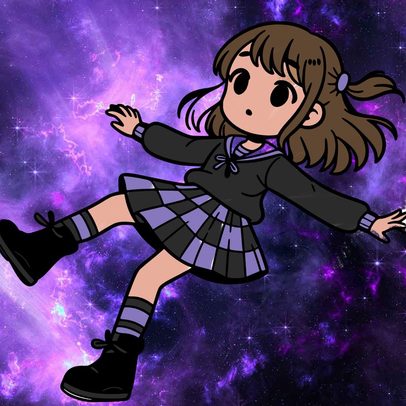 girl floating